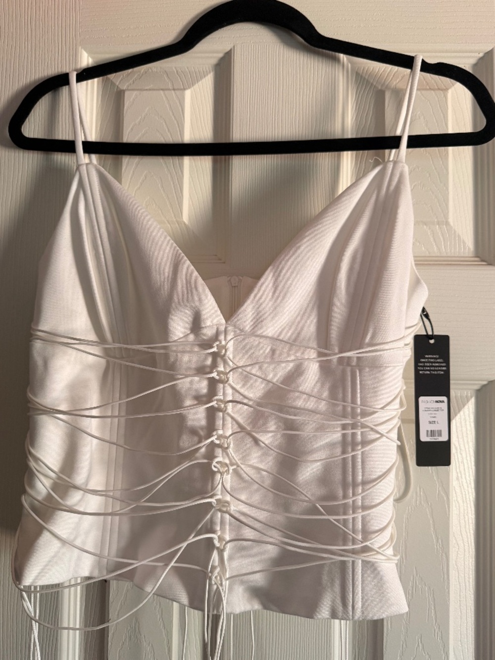 White Laced Top